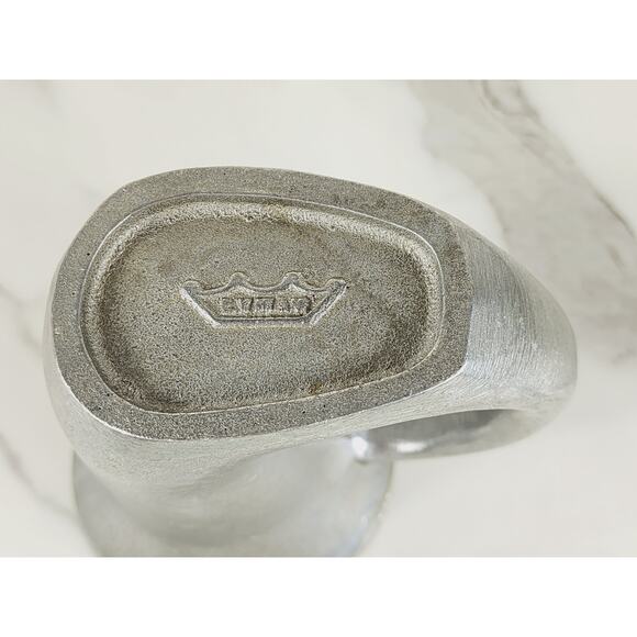 Lyman Pewter Bugle Mug 6" Stein Horn Viking Drinking Cup Cutler Hammer - Picture 12 of 16